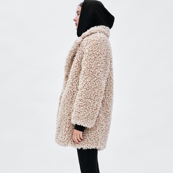 BLOGGERS FAVORITE ZARA Faux Fur Teddy Coat - Picture 8 of 8